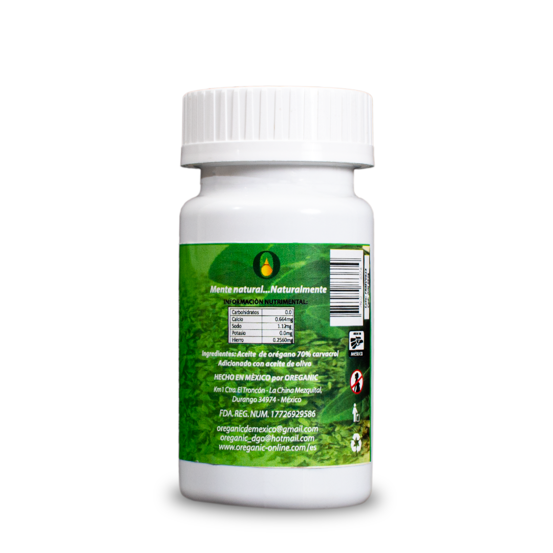 Up&Go Aceite de orégano (60 Caps) Grado alimenticio