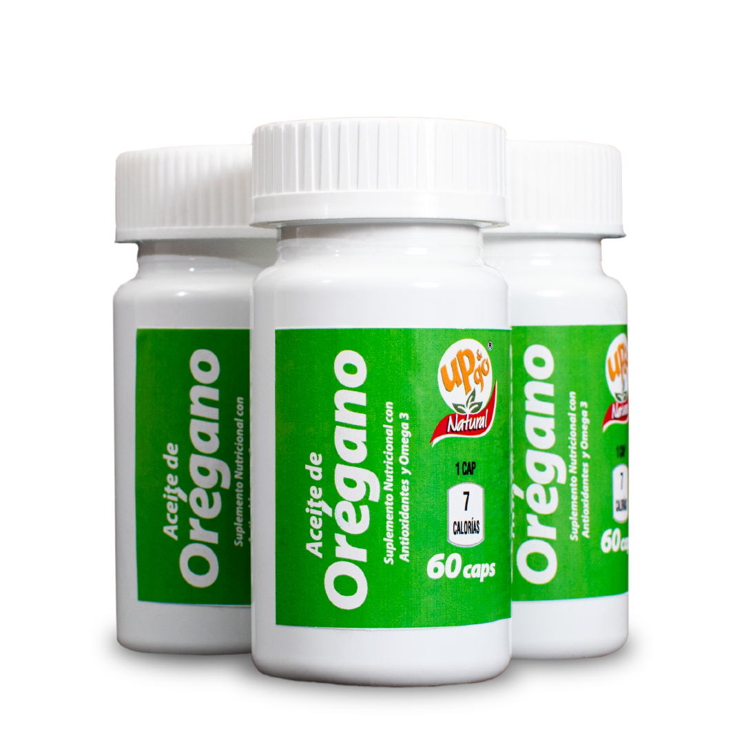 Up&Go Aceite de orégano (60 Caps) Grado alimenticio