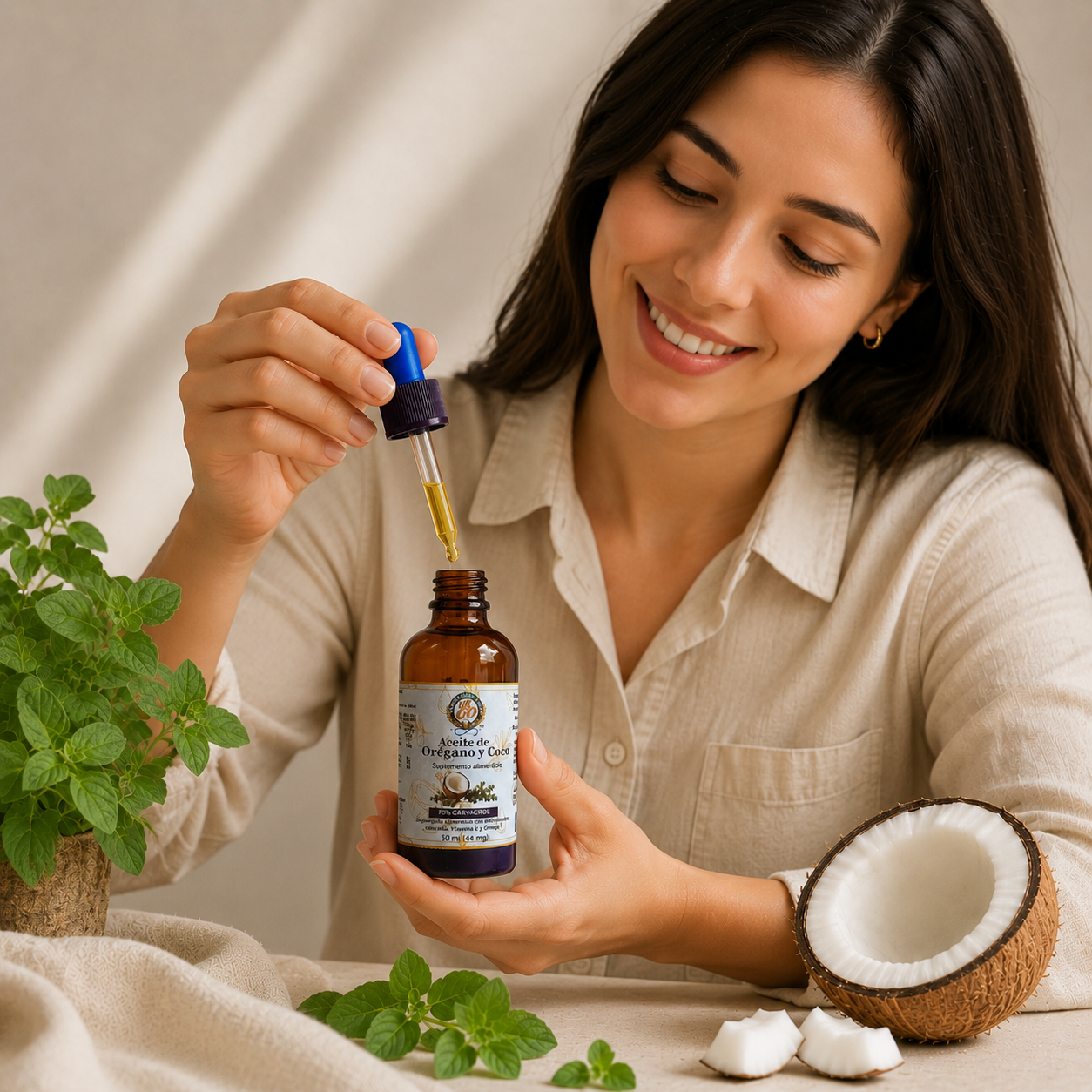 Aceite de Orégano con Coco (50ml)