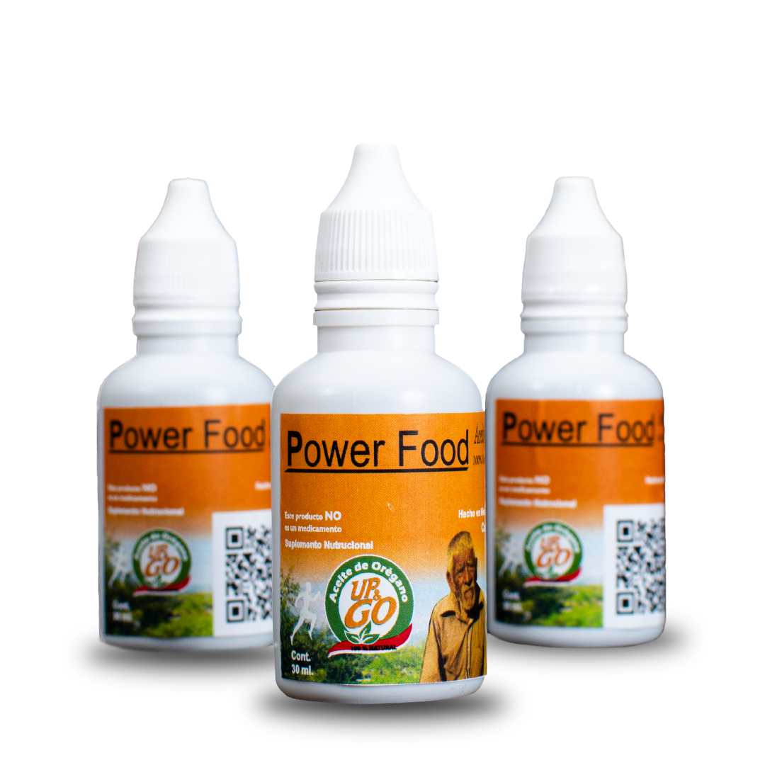 Power food Aceite de oregano Gotero de plastico 30ml (1oz.)