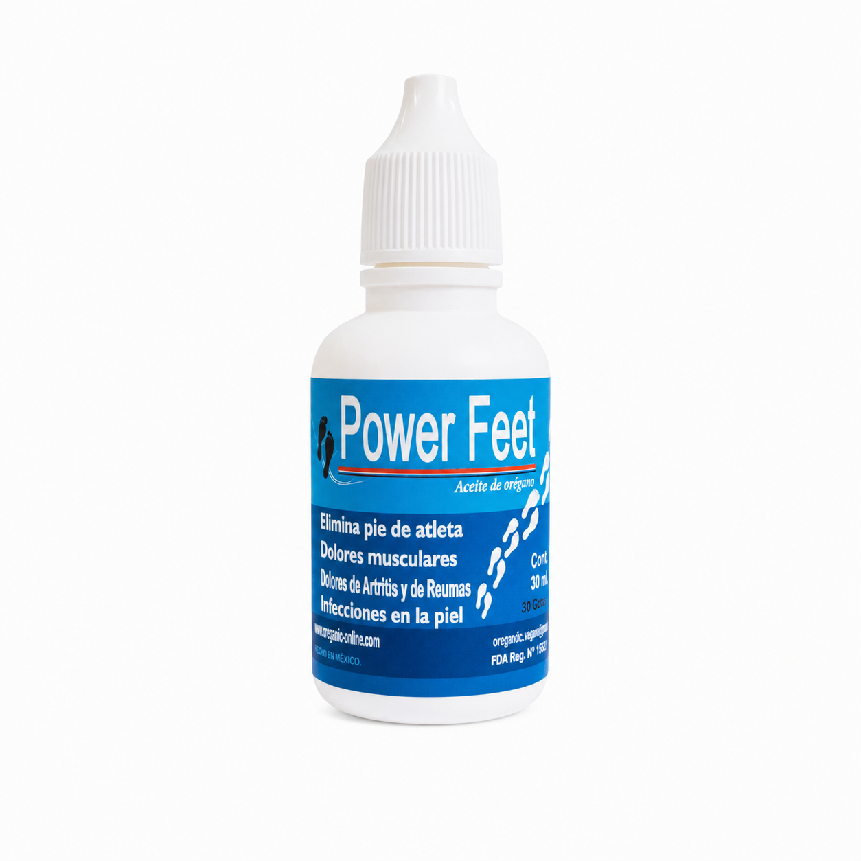 Aceite de orégano marca: Power feet 30ml (1oz.) Uso externo